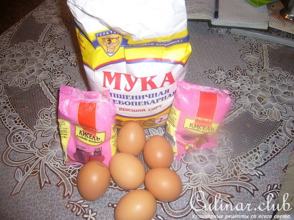 Торт " Молочные реки, кисельные берега"
