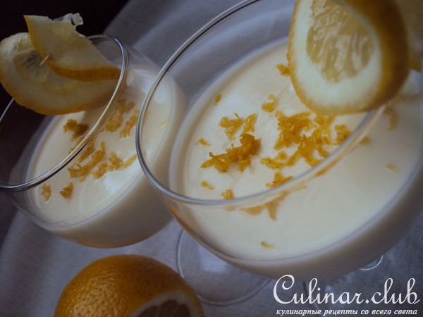 Освежающий лимонный десерт (Lemon posset)