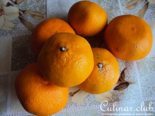 Парфе с мандариновым салатом