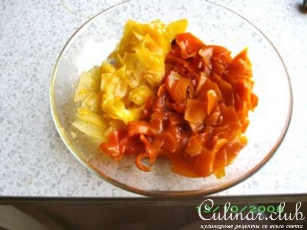 Десерт из овощей и фруктов