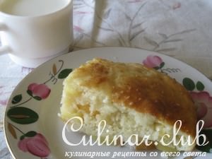 Творожно-яблочный пирог аля шарлотка