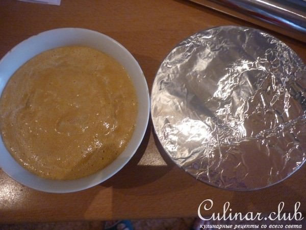 Флан с тыквой и яблоками