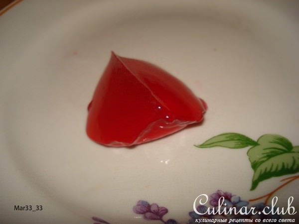 Желе из красной смородины
