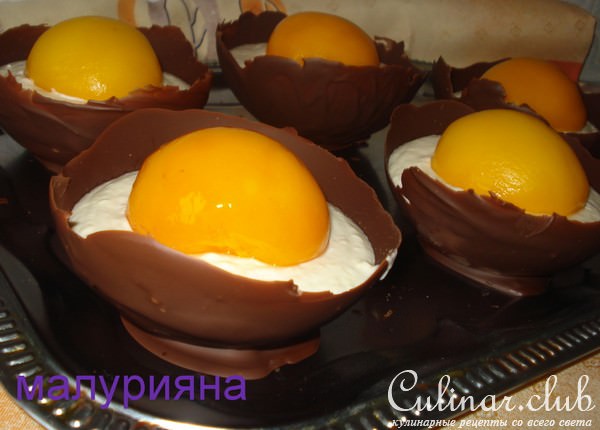Десерт " Страусиные яйца "