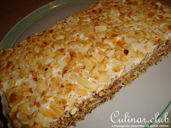 Меренговый(безе) пирог с кофейным кремом