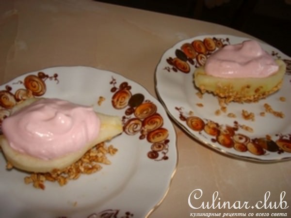 Груши с сырным кремом