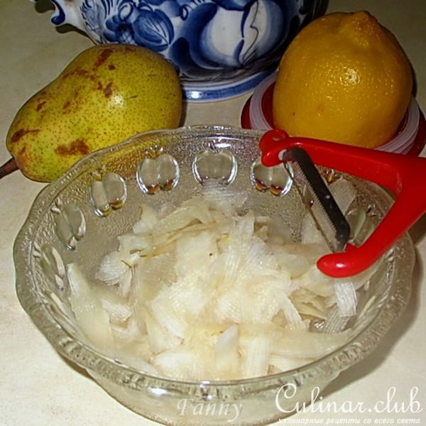 Семифредо с легким грушевым конфитюром