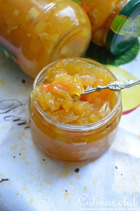Кабачковое варенье с ананасом