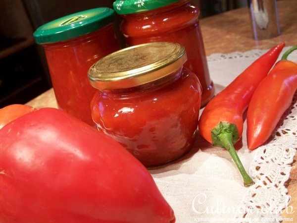 Конфитюр из острого и сладкого перца в мультиварке