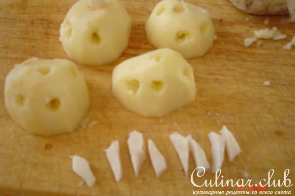 "Ёжики" из картофеля