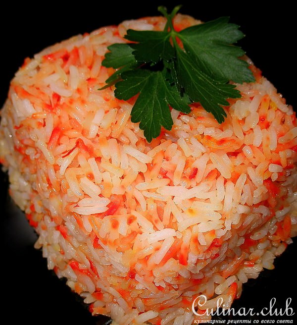 Рис с испанским шафраном