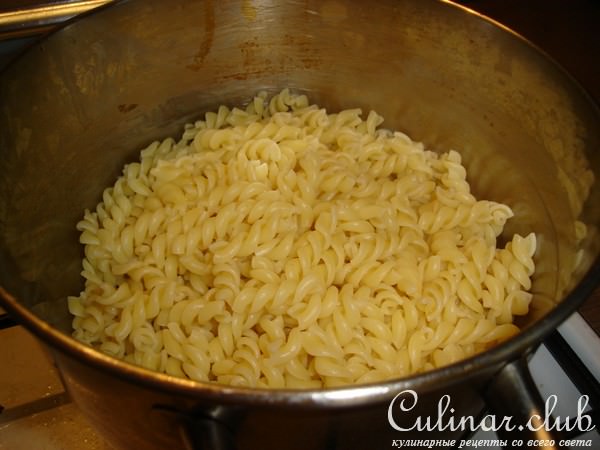 макароны с грибами