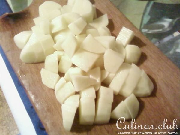 Картошка тушёная с грибами