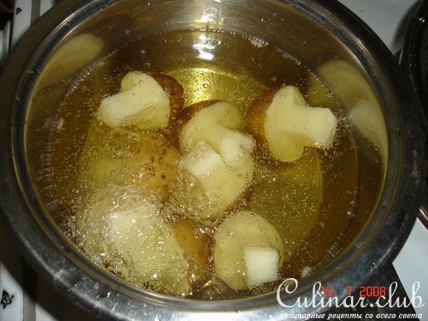 Маслята из картофеля