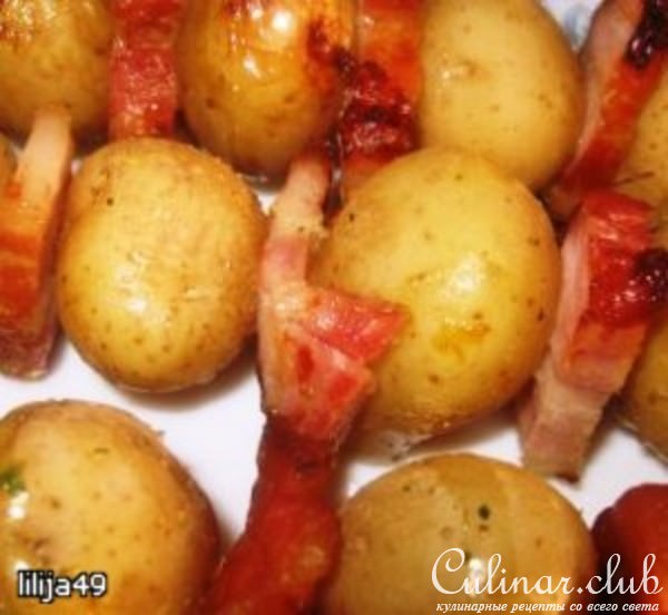 Шашлыки из молодой картошки
