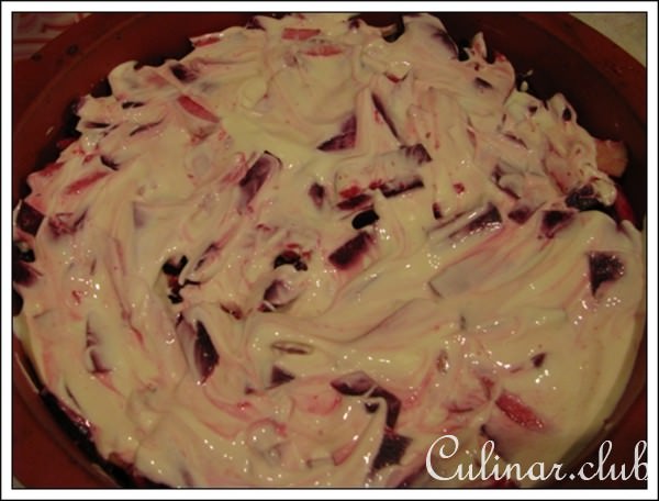 Свёкла ,запечённая с яблоками.