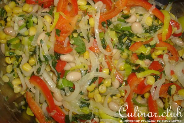 Суккоташ с крутонами