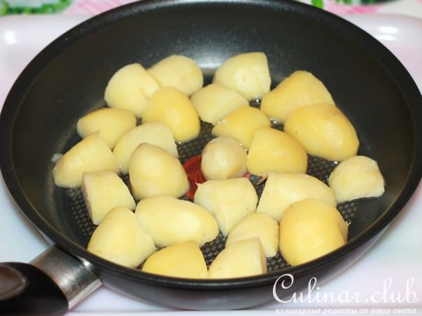 Картофель по-архиерейски с икрой из хлеба