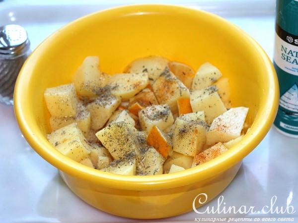 Картофель, запеченный с шалфеем и лимоном