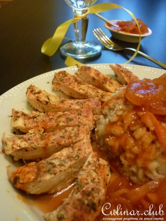 Перловый гарнир к нежной курочке
