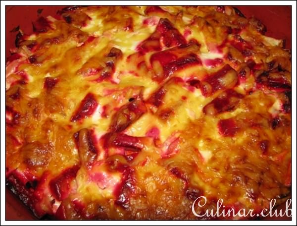 Свёкла ,запечённая с яблоками.