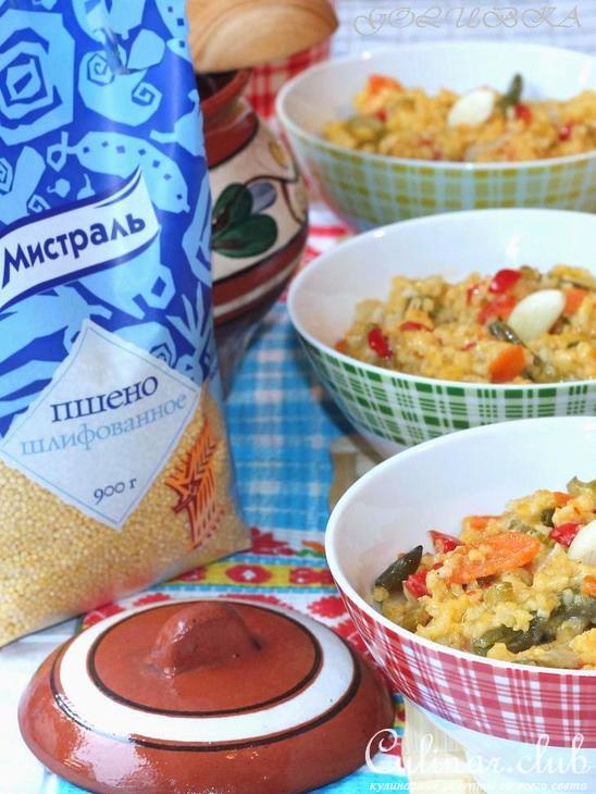 Пшенная каша с овощами