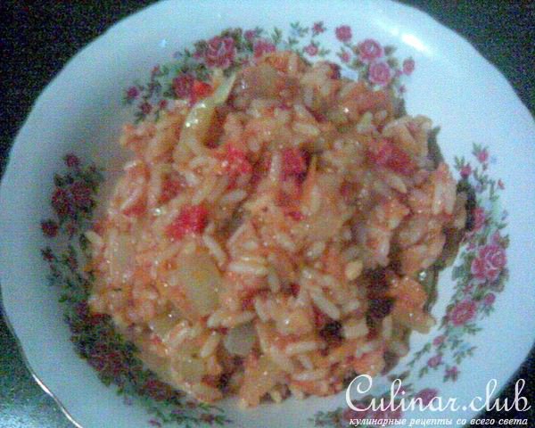 Рис с кабачками и цуккини