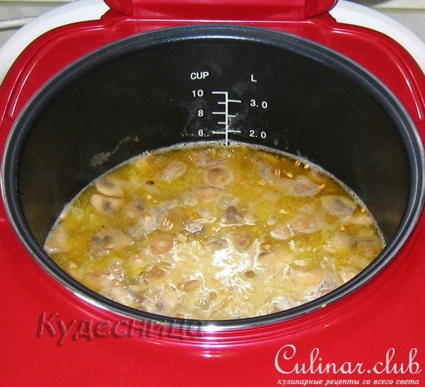Каша из перловки с шампиньонами (Тест-драйв)