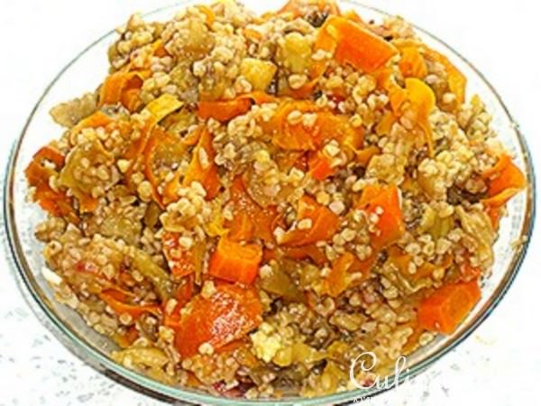 Баклажаны с булгуром