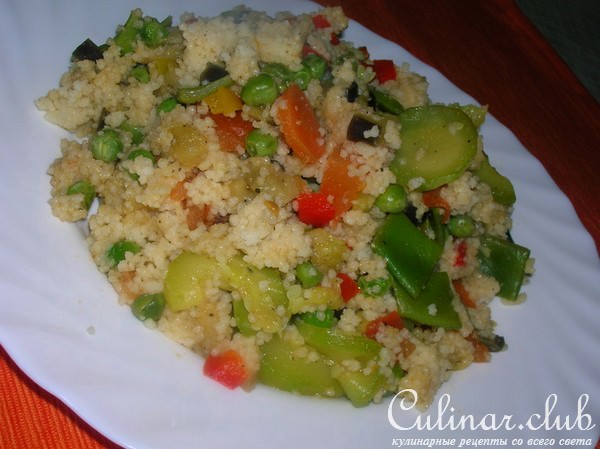 Кускус с весенними овощами или мое первое знакомство с кускусом