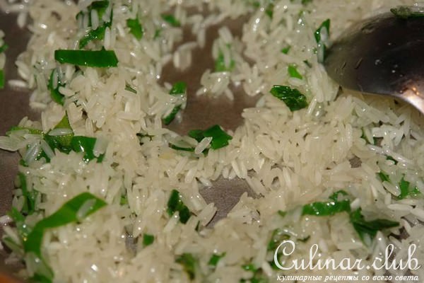 Рис с ананасом и кукурузой