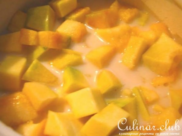 Пшенная каша с тыквой и миндалем
