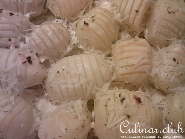 Картошка, запеченная в сметане
