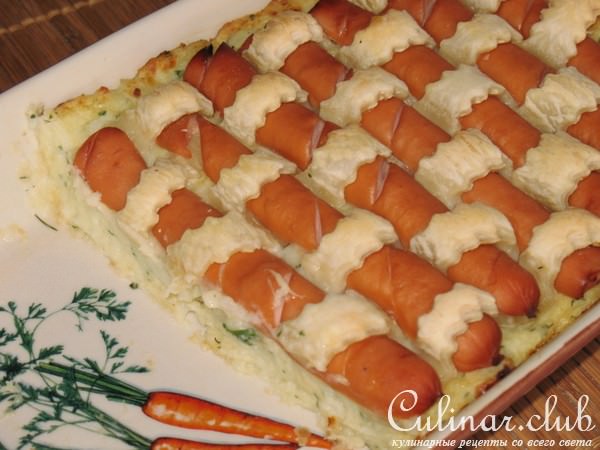 Печеное пюре из картошки и кольраби.