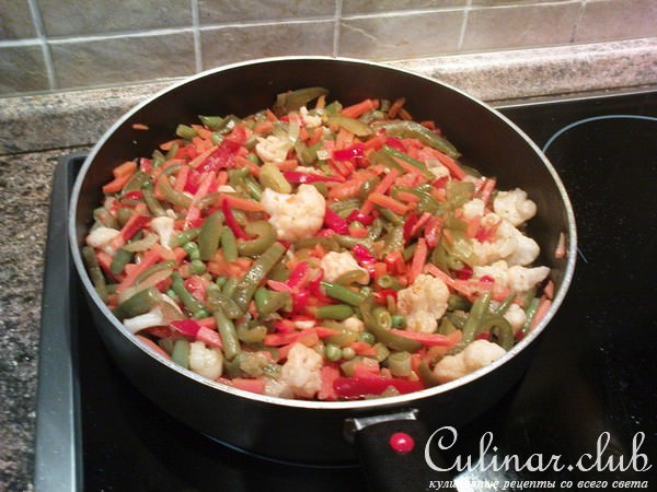 овощи с кунжутом