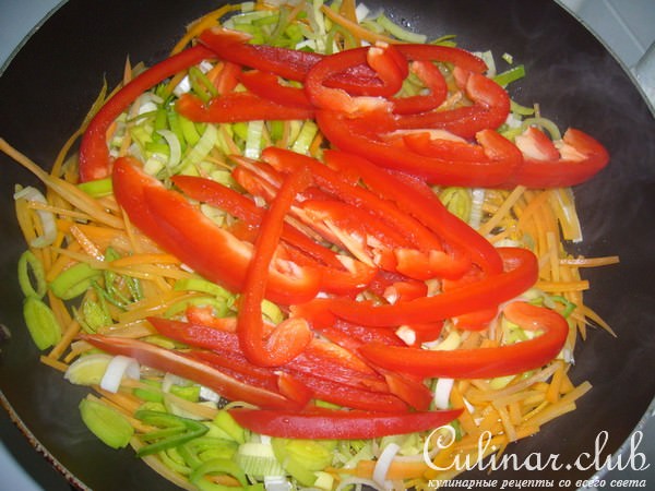 Бамия с овощами