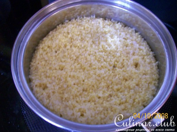 Пшенный крупеник с тыквой