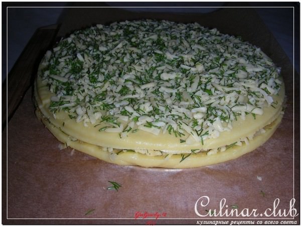 Полента с сыром и жареным луком