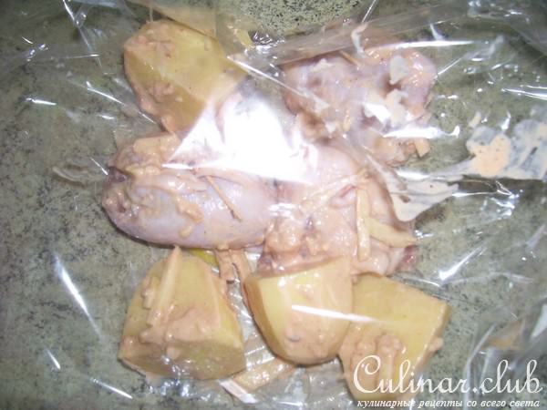 Куриные бедрышки,фаршированные яблочком