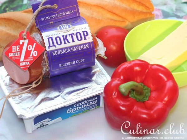 Хлебные стаканчики из багета