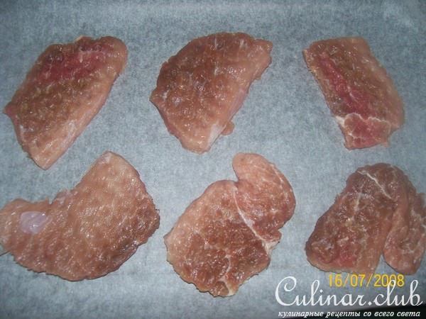 свинина,запечённая с ананасом