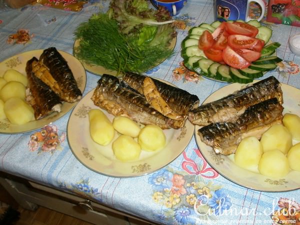 скумбрия на решетке