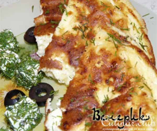 Омлет с брынзой и сыром по-турецки. Быстрый и вкусный завтрак.
