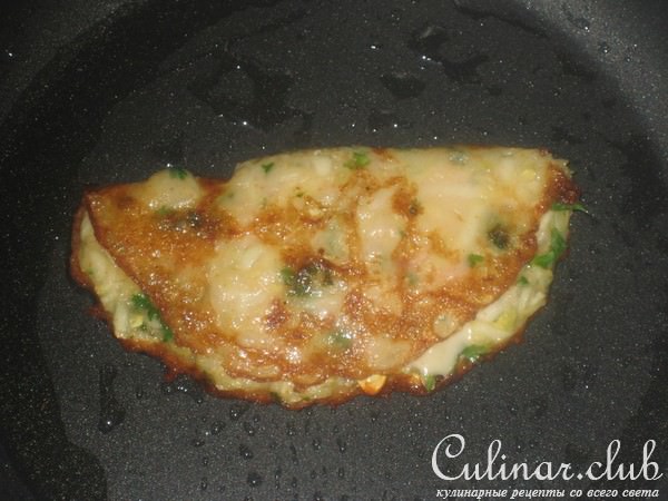 Кабачковые драники с ветчиной и сыром