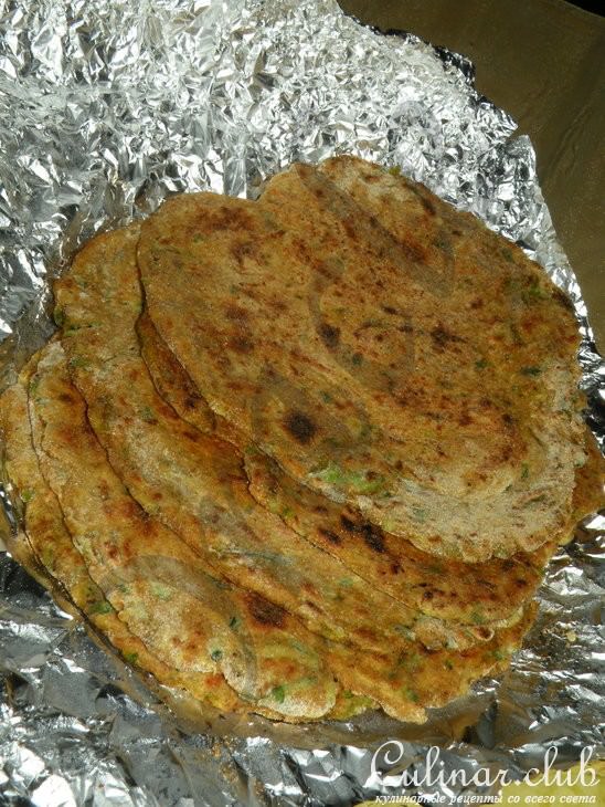 Индийские лепешки с цуккини и кориандром «Тепла»