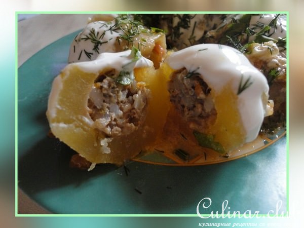 Фаршированный картофель