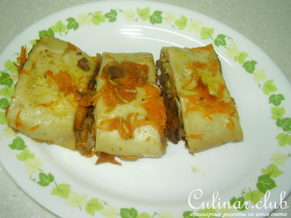 ленивые пельмешки с грибами