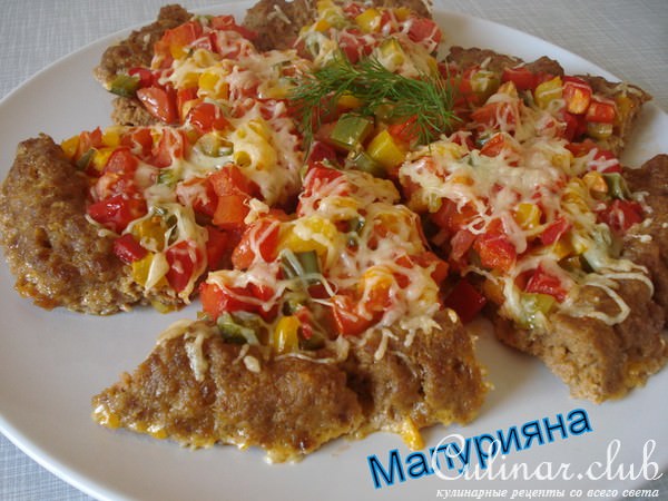 Пицца мясная " Для большой компании "