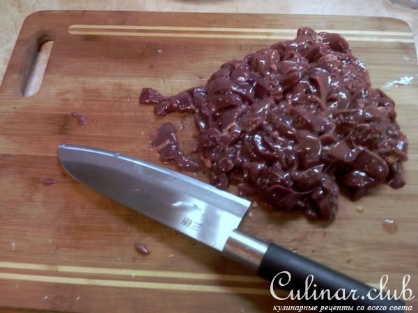 Печень в огне (цыпленка)