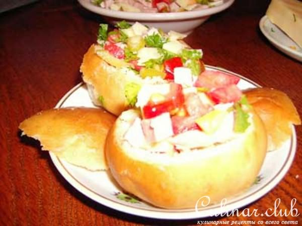 Пицца в "гнeздышке"